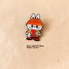 Cute Nordic Elf Labubu Brooch - Cartoon Metal Badge for Clothes & Bags