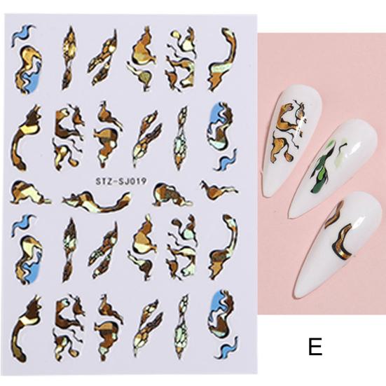 Nail Art Decal Self Adhesive Decorative No Odor Stylish DIY Manicure Sticker Slider Supplies