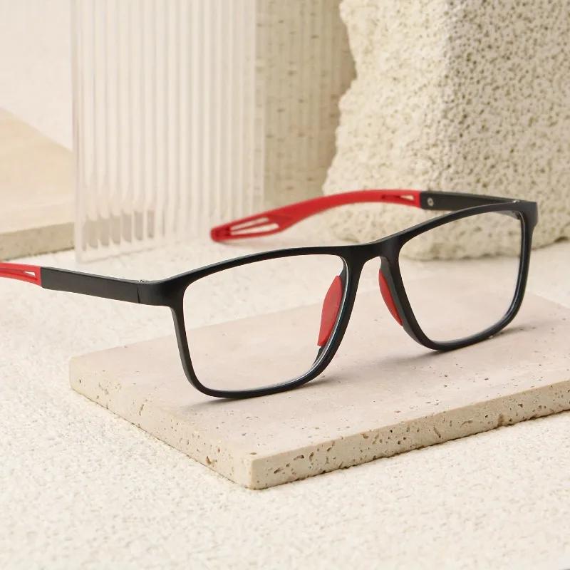 9 Piece Set Classic Casual Reading Glasses Ultra Light Frame Comfortable Nose Support Anti Slip Design for Men Women