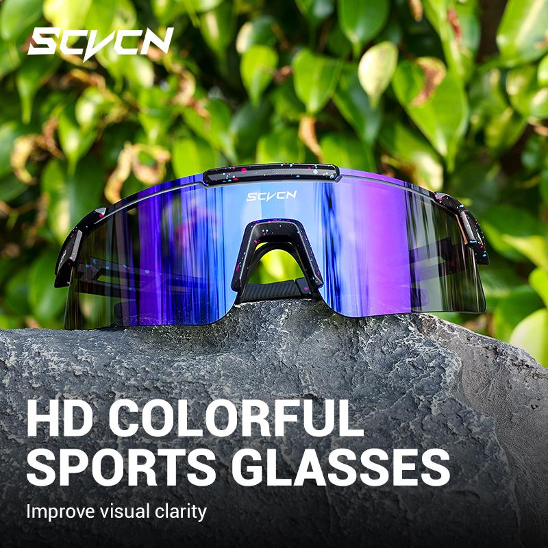 SCVCN UV400 Cycling Glasses Men Women MTB Road Bike Sunglasses Outdoor Hiking Drive Running Sunglasses Fashion Sports Glasses 7