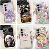 For Tecno Camon 40 Pro 5G 6.78" Case Cartoon Panda Astronaut Soft Silicone Matte Cover For Tecno Camon 40PRO 5G Phone Shell