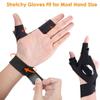 Finger Lamp Fingerless Glove LED Flashlight Waterproof Torch Outdoor Fishing Camping Hiking Survival Rescue Repair Lighting Tool