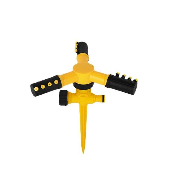 1PC 360 ° Rotary Three-Arm Spray Sprinkler - Adjustable Wide Cover Lawn and Garden Irrigation Tool, Automatic Lawn Sprinkler