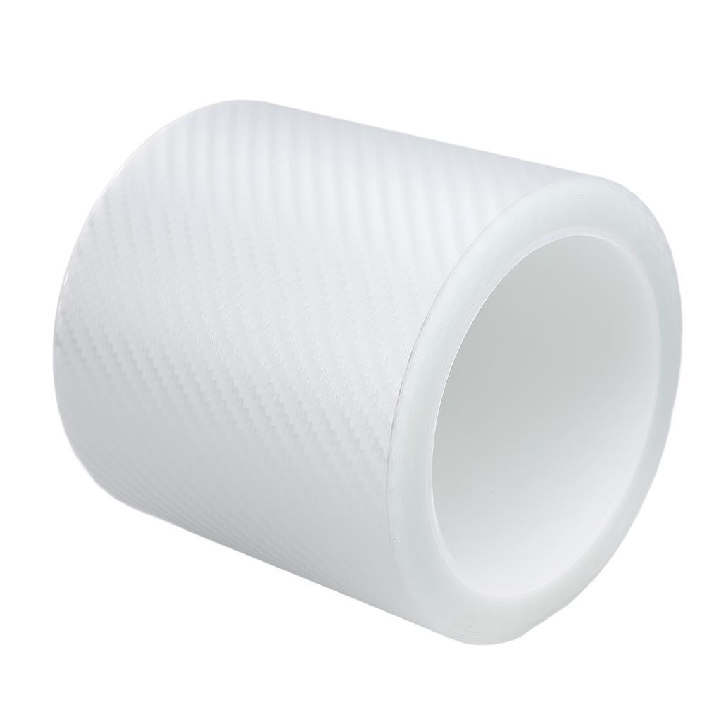 Car Door Edge Guard 16.5ft Length 4in Width Carbon Fiber Style Scratch Proof Water Resistant