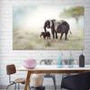 African Elephant Painting Landscape Animal Wall Art Print Elephant Poster Wall Picture for Living Room Bedroom Home Decor