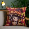 Cute M-Megumin Cushion Cover Soft Short Plush Double-Sided Printing Home Decor Machine Washable Pillow Case Gift