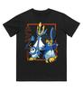 T-shirt Manches Courtes en Coton Pur Évolution de Tiplouf Pokemon Hommes Femmes Mode Printemps Été Chemise Décontractée