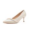 French Bar Mitzvah High Heels New Niche Versatile Bridesmaid Shoes Pearl Fine Heel Bride with Wedding Shoes