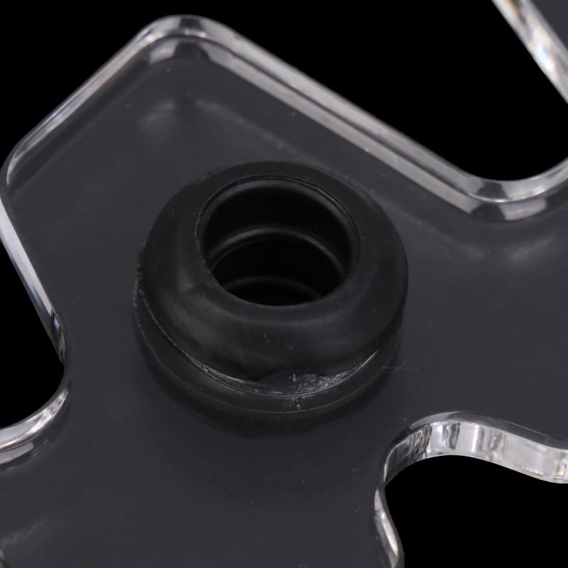 Transparent Acrylic Pool Billiard Cue Bridge Head Plug-In Easy To Use Pool Stick Holder Rubber Acrylic Billiard Cue Bridge