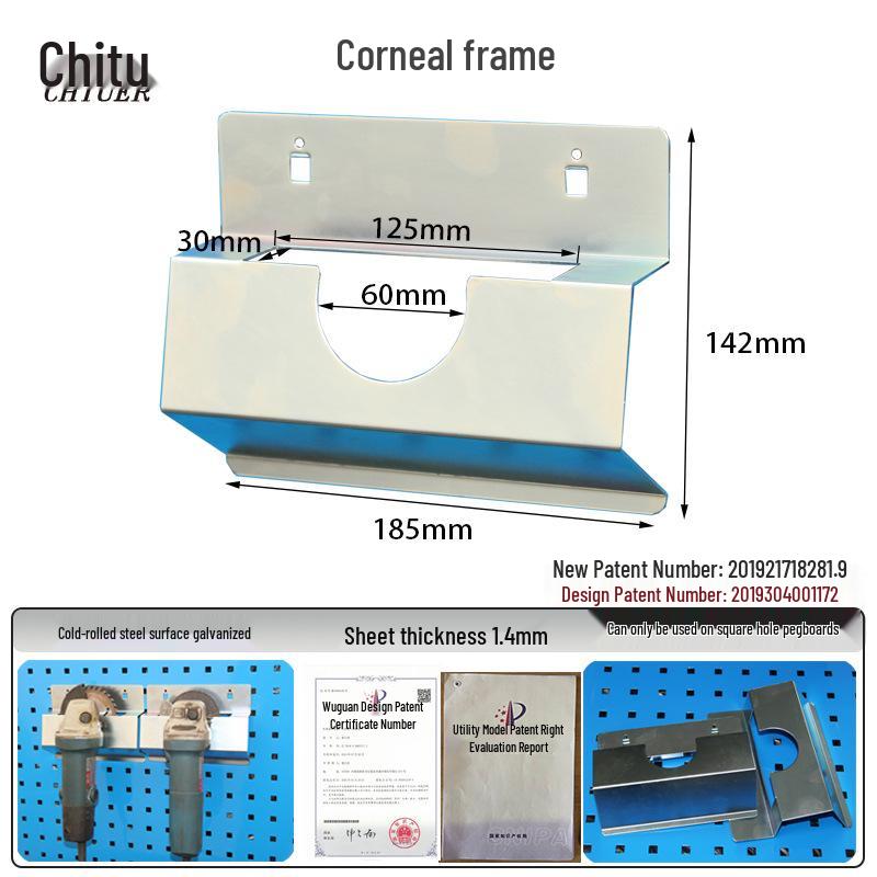 Chitu Multi-Functional Angle Grinder Rack & Pegboard Tool Organizer