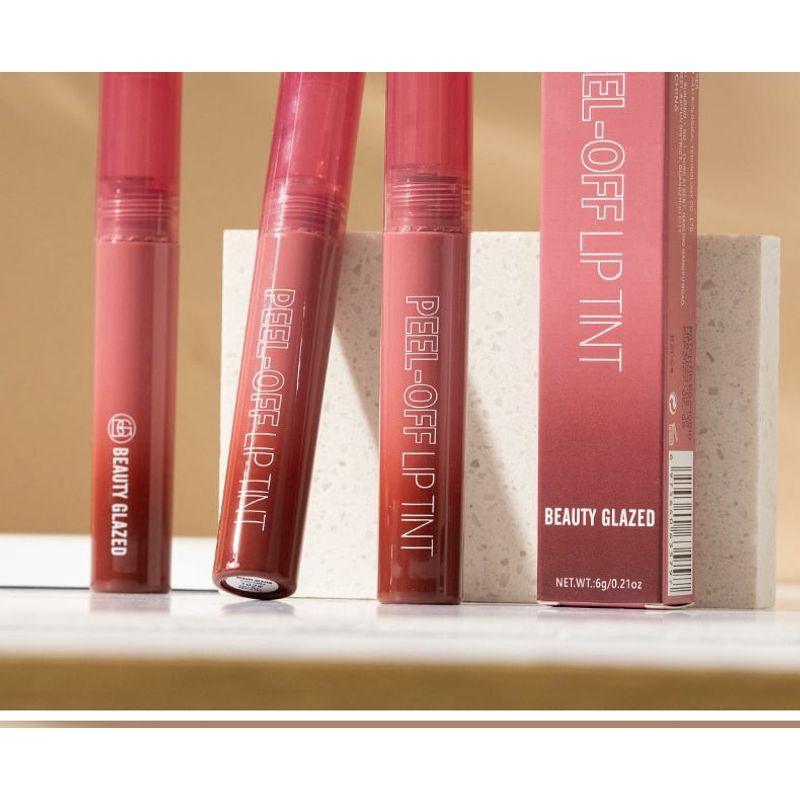 BEAUTY GLAZED - Langanhaltender matter Peel-Off-Lippenstift - 6 Farben