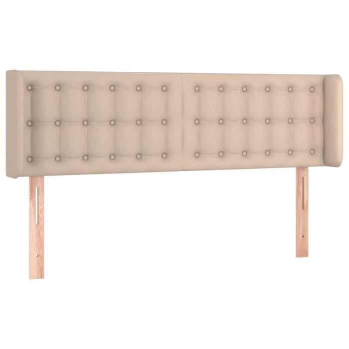 VidaXL Headboard with Ears Cappuccino 147x16x78-88 Cm Faux Leather3118863