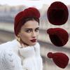 Silver Thread Knotted Headscarf Hat: 2022 Autumn/Winter European & American Fashion.