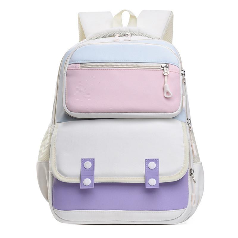 Adorable Unisex Colorful Nylon Cartoon Backpack Ideal For Kindergarten And School