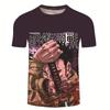 Summer Men's Casual Loose Size Graphic Jujutsu Kaisen Print Round Neck Short Sleeve T-shirt Top