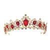 Elegantes Retro Barock Braut Strass Tiara Stirnband