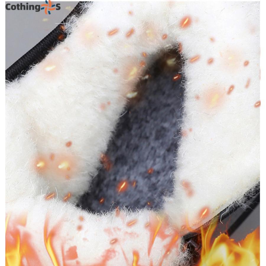 Зимняя тканевая обувь Мужские хлопковые ботинки с подкладкой из утолщенной овечьей шерсти — фото 10