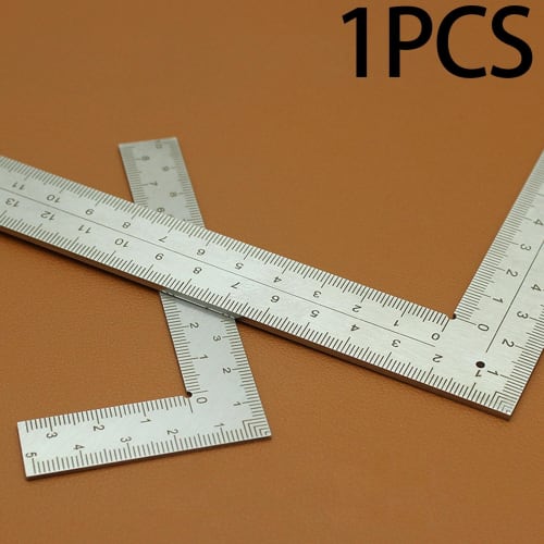 Fenteer L-Shaped Square Ruler, DIY Professional High-Precision Hobby Engineering Woodworking, 10x15cm
