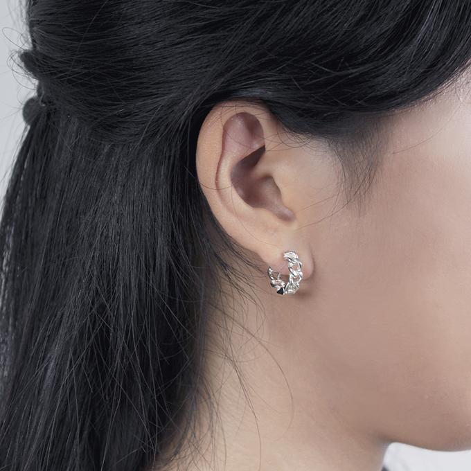 Custage Twist Circle Earrings
