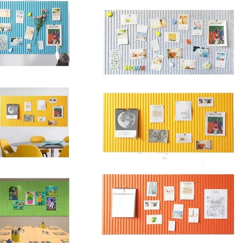 Filz Wandaufkleber Schularbeiten Ausstellung Pinnwand Büro Fotowand Heim Wohnzimmer TV Hintergrundwand Dekoration