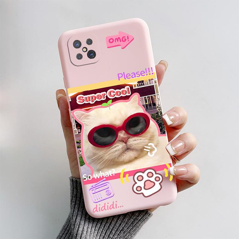 Case For OPPO Reno4 Z 5G Cute Cat Cartoon Puppy Dog Soft Silicone TPU Shockproof Back Cover On Reno4Z Reno 4 Z 4Z CPH2065 Funda