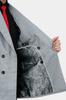 Blazer Sportivo Oslo Grigio Doppiopetto Ricco di Lana