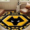 1PC Rug Wolves Football Club Emblem Round Mat Home Decor, Chair Rug For livingroom,Bedroom, Doormat Home Decor Birthday Gift Christmas Gifts