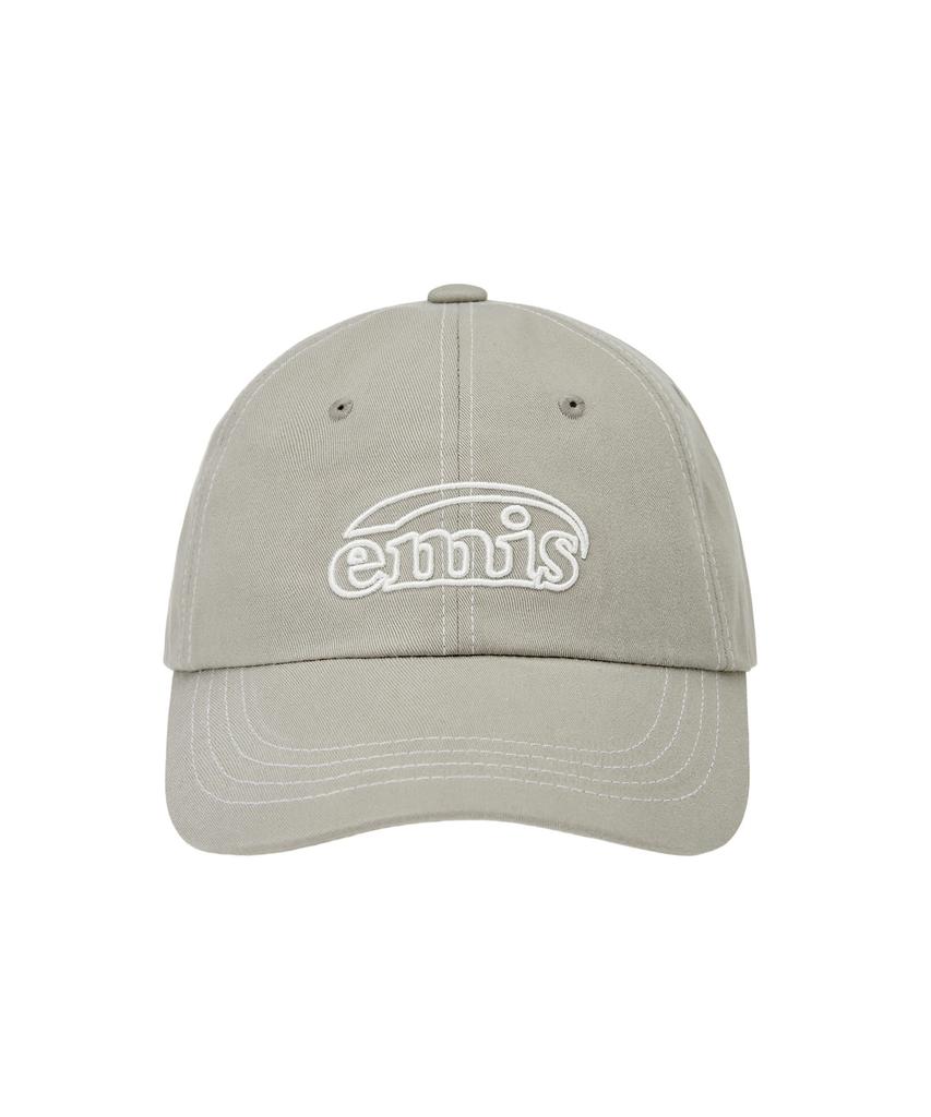 Imiseu White Stitch Ball Cap-Gray