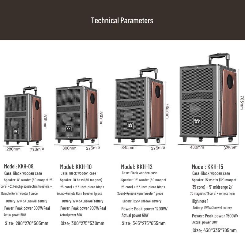 HuiDu KKH-10 Portable Outdoor KTV Bluetooth Speaker