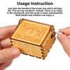 Day Classical You Are My Sunshine Antique Engraved Musical Boxes Wooden Hand Crank Music Box