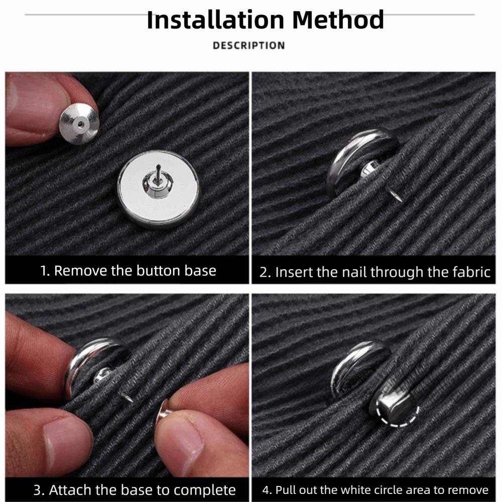 10Pairs Detachable Magnetic Button Clips Strong Magnetic Magnetic Buckle Tie-backs  Window Screen