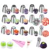FAIS DU 8-52pcs Russian Piping Tips Cake Decorating Set Baking Supplies Set for Cupcake Rose Flower Nozzles Icing Pastry Tips