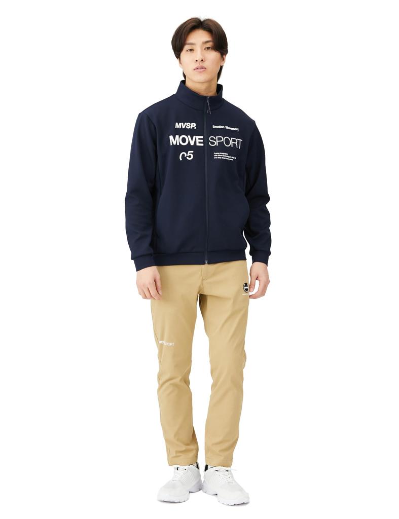 Sweat Descente Soft Warm Stand Jacket Stretch Thermal Training Running NV O [Move Sports]