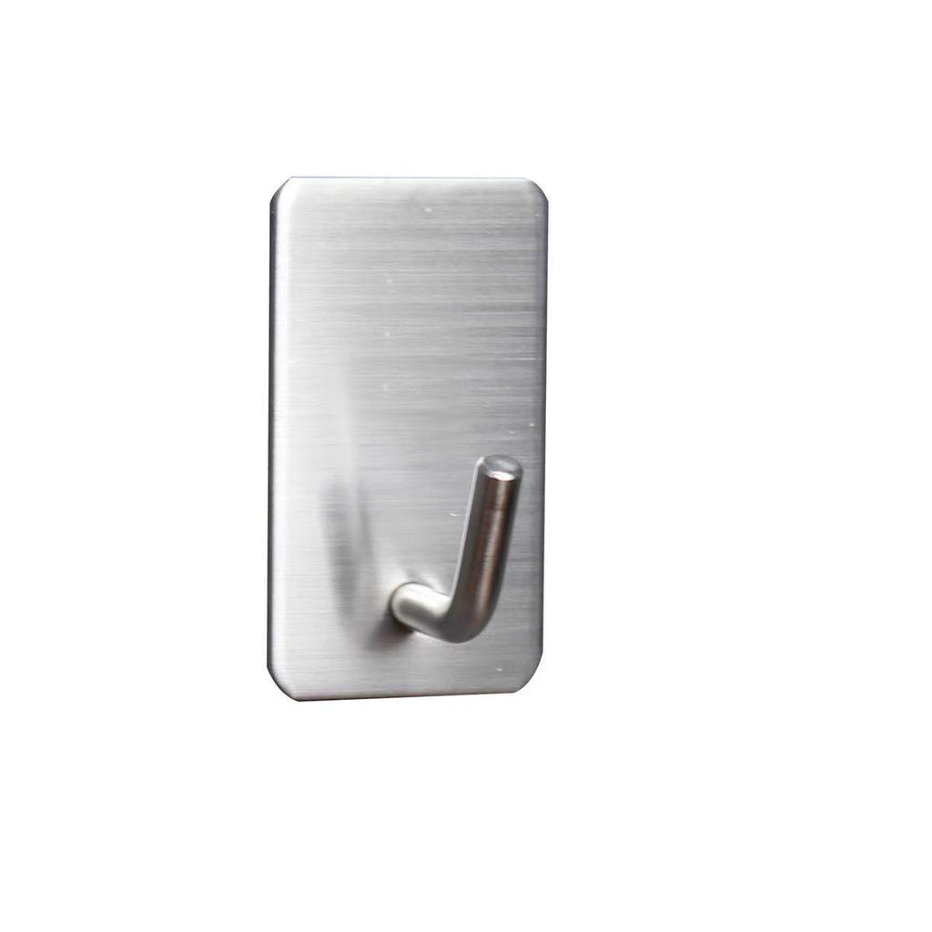 Stainless Steel Adhesive Door Hook | No-Drill, Traceless Wall-Mounted Hook for Clothes, Coats & Hats