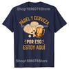 Padel And Beer That's Why I'm Here T-shirt Funny Beer Padel Tennis Fans Vintage T-shirts Casual Summer Cotton Men Clothing