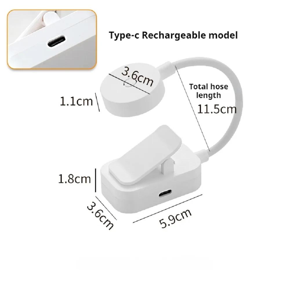 USB Rechargeable LED Desk Lamp,3 Modes Touch Dimming Eye-Caring Table Lamp w/Folding Clamp,Portable Night Light for Study Read