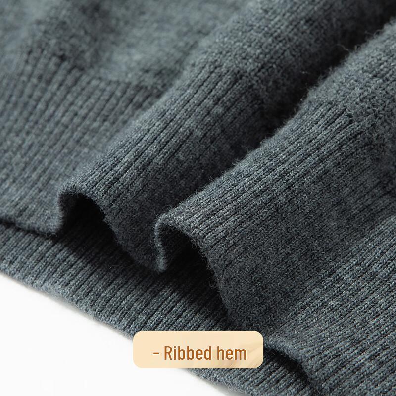 Men's 100% Lambswool Round Neck Sweater