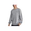 Skechers Colorful Casual Series Printed Letter Crew Neck Pullover Sweatshirt Men Sweatshirt Light-Gray L323M099-004F