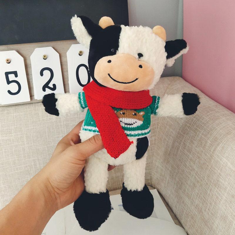 30CM New Cute Animal Cartoon Cows Stuffed Plush Toy Kawaii Cattle Comfortable Soft Toy Children Birthday Present Plush/Nano Doll