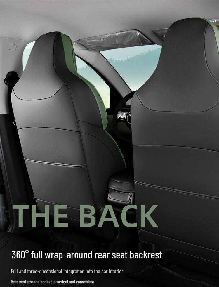 Bingo PLUS Universal Perforated Leather Car Seat Cushion for Five-Seater, All-Season.