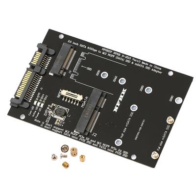 M.2 Ngff Msata SSD zu SATA 3.0 Adapter 2 in 1 Konverterkarte für PC Laptop