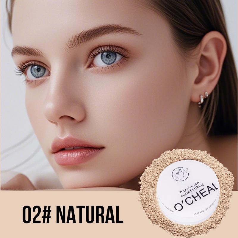 OCHEAK Honey Soft Focus Loose Powder - Natural, Long-lasting Makeup Setting with Invisible Pores and Contouring Effect