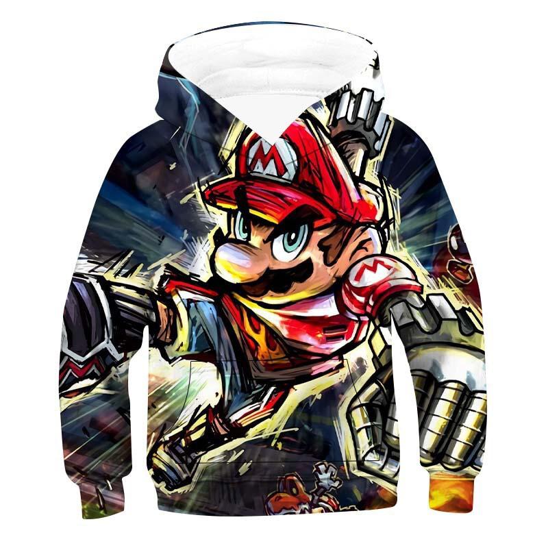 Super Mario Brothers Mario Children's Versatile Sweater Cosplay Spring and Autumn Anime Hoodie Jacket Men