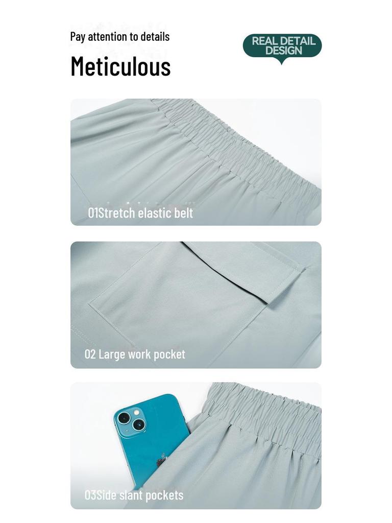 Women's High-Waist Loose-Fit Sports Shorts: European & American Style, Elastic, Wide-Leg, Hip-Lifting, 4-Inch