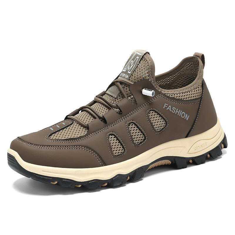 Hiking shoes men's summer new breathable and comfortable single shoes men's outdoor sports shoes Korean version of casual and comfortable dad shoes