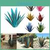 Escultura Rústica Deslumbrante de Metal Tequila com Planta Agave DIY para Decoração de Jardim
