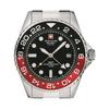 Swiss Alpine Military Master Diver GMT Stainless Steel Black Dial Quartz 7052.1136 100M Men's Watch