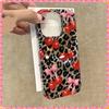 Luxury Cute Pink Bowknot Leopard Cherry Phone Case For iPhone 17 16 Pro Max Case iPhone 17 15 14 13 12 11 XS X XR 7 8 Plus Cover