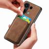For Xiaomi Redmi Note 13 4G Magnetic Case Leather Back Cover with Detachable Card Holder