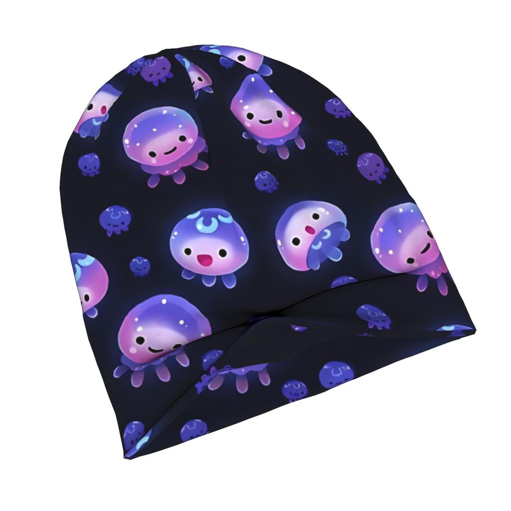 2D Flat Printing Baby Jellyfish Daily Style Knit Hat for Adults Perfect for Weekend Errands Quick Meetups or Everyday City Wear with a Touch of Person